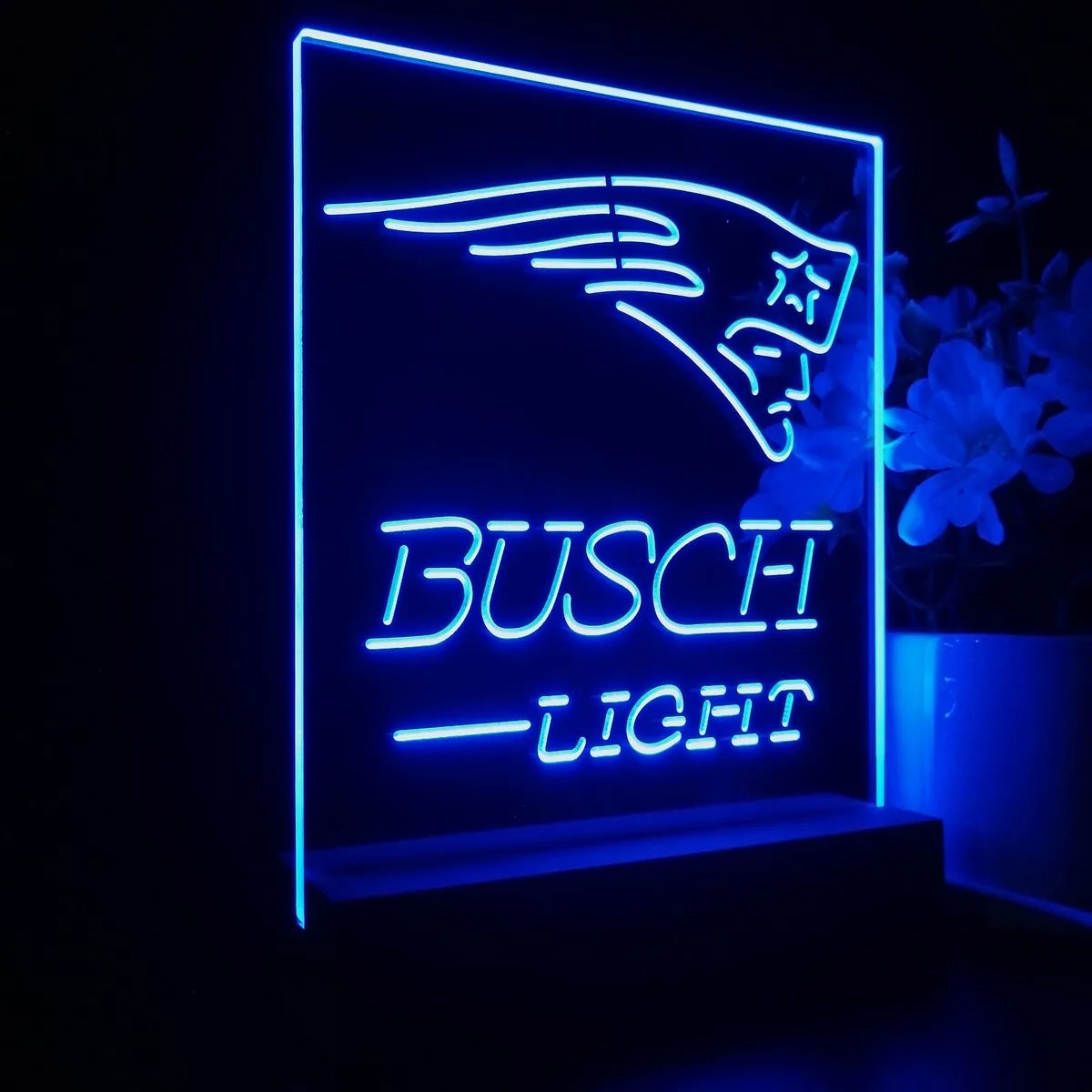 New England Patriots Busch Light LED Desk Light