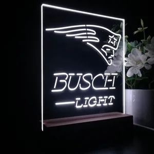 New England Patriots Busch Light LED Desk Light