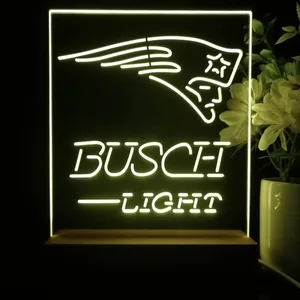New England Patriots Busch Light LED Desk Light
