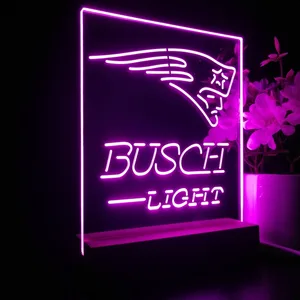 New England Patriots Busch Light LED Desk Light