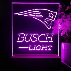 New England Patriots Busch Light LED Desk Light