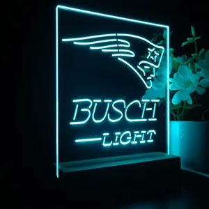 New England Patriots Busch Light LED Desk Light