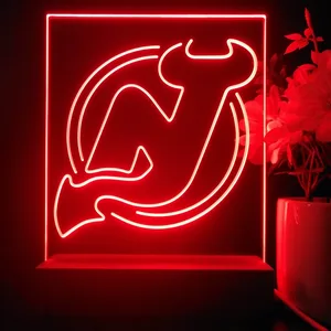 New Jersey Devils Logo 1 LED Desk Light - Legacy Edition