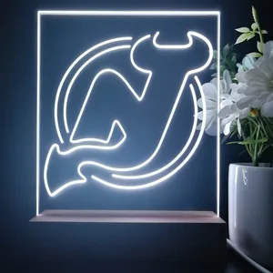 New Jersey Devils Logo 1 LED Desk Light - Legacy Edition