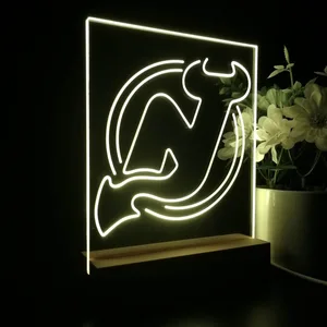 New Jersey Devils Logo 1 LED Desk Light - Legacy Edition