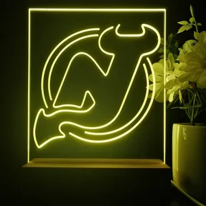 New Jersey Devils Logo 1 LED Desk Light - Legacy Edition