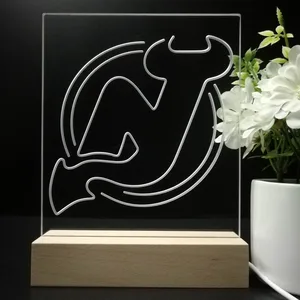 New Jersey Devils Logo 1 LED Desk Light - Legacy Edition