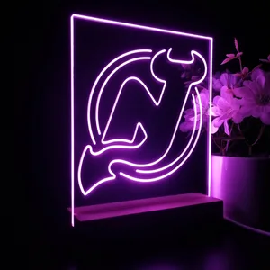 New Jersey Devils Logo 1 LED Desk Light - Legacy Edition