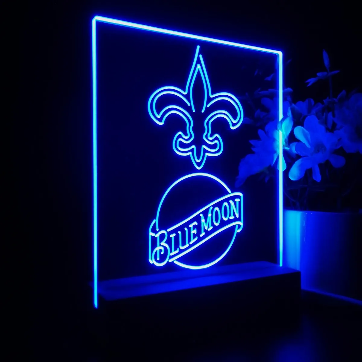New Orleans Saints Blue Moon LED Desk Light