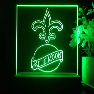 New Orleans Saints Blue Moon LED Desk Light