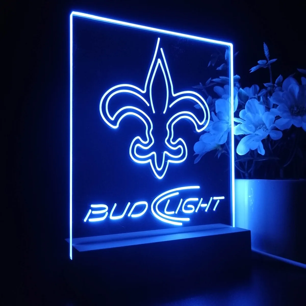 New Orleans Saints Bud Light LED Desk Light