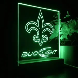 New Orleans Saints Bud Light LED Desk Light