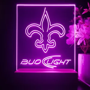 New Orleans Saints Bud Light LED Desk Light