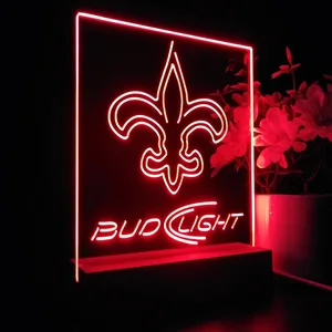 New Orleans Saints Bud Light LED Desk Light