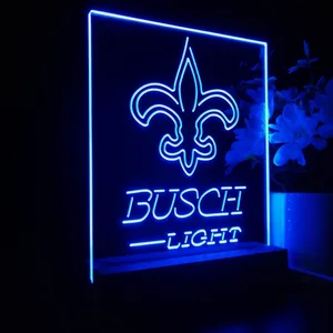 New Orleans Saints Busch Light LED Desk Light
