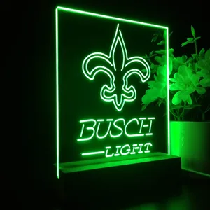 New Orleans Saints Busch Light LED Desk Light