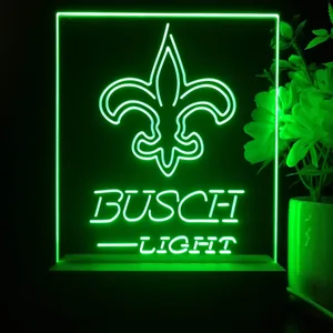 New Orleans Saints Busch Light LED Desk Light