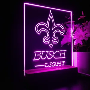 New Orleans Saints Busch Light LED Desk Light