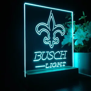 New Orleans Saints Busch Light LED Desk Light