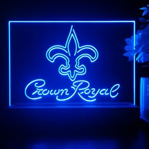 New Orleans Saints Crown Royal LED Desk Light