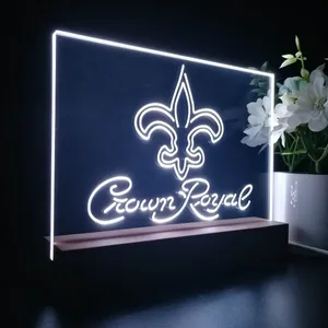 New Orleans Saints Crown Royal LED Desk Light