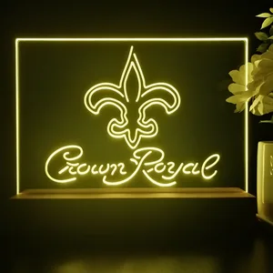 New Orleans Saints Crown Royal LED Desk Light
