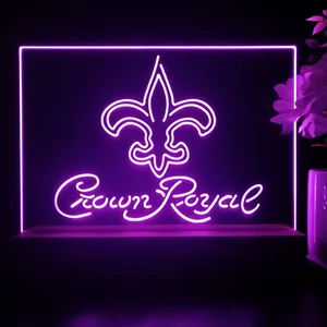 New Orleans Saints Crown Royal LED Desk Light