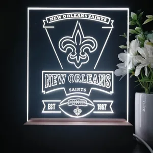 New Orleans Saints EST 1967 LED Desk Light