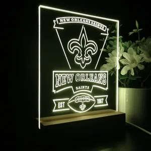 New Orleans Saints EST 1967 LED Desk Light