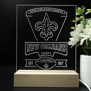 New Orleans Saints EST 1967 LED Desk Light