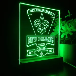 New Orleans Saints EST 1967 LED Desk Light