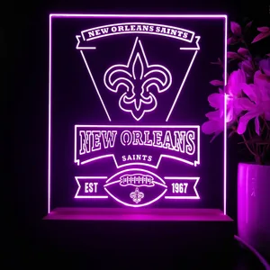 New Orleans Saints EST 1967 LED Desk Light