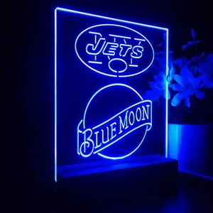 New York Jets Blue Moon LED Desk Light