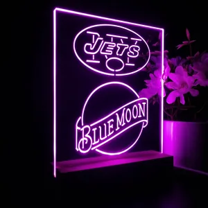 New York Jets Blue Moon LED Desk Light