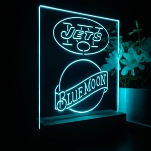 New York Jets Blue Moon LED Desk Light
