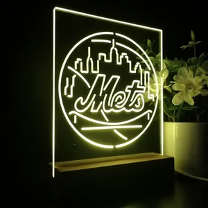New York Mets Logo 1 LED Desk Light