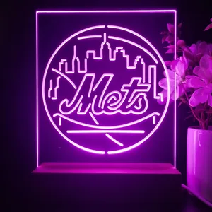 New York Mets Logo 1 LED Desk Light