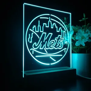 New York Mets Logo 1 LED Desk Light