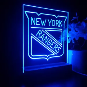 New York Rangers Logo LED Desk Light