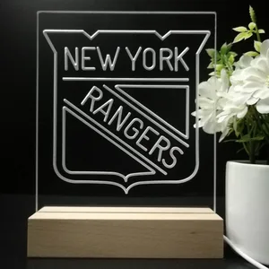 New York Rangers Logo LED Desk Light
