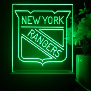 New York Rangers Logo LED Desk Light