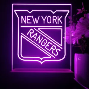 New York Rangers Logo LED Desk Light