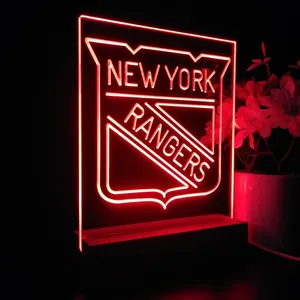 New York Rangers Logo LED Desk Light