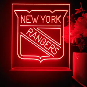 New York Rangers Logo LED Desk Light