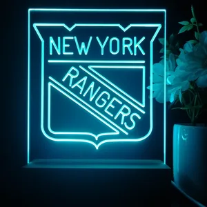 New York Rangers Logo LED Desk Light