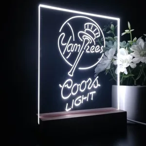 New York Yankees Coors Light LED Desk Light