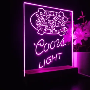 North Carolina Tar Heels Coors Light LED Desk Light