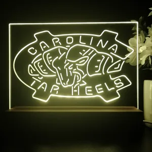 North Carolina Tar Heels Logo 1 LED Desk Light