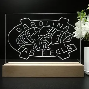 North Carolina Tar Heels Logo 1 LED Desk Light