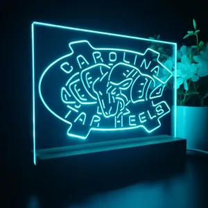 North Carolina Tar Heels Logo 1 LED Desk Light